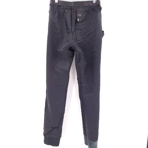 Vintage Black Leather Pants High Waist flat front Size 6 - Picture 10 of 10